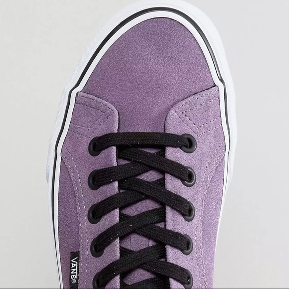 Vans Suede Purple Unisex Skateboard Sneakers Men’s Size 10 Women’s Size 11 Rare - Picture 3 of 10